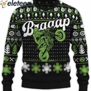 Braaap Moto Momentum 250 Ugly Christmas Sweater