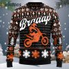 Braaap Moto Orange Version Ugly Christmas Sweater