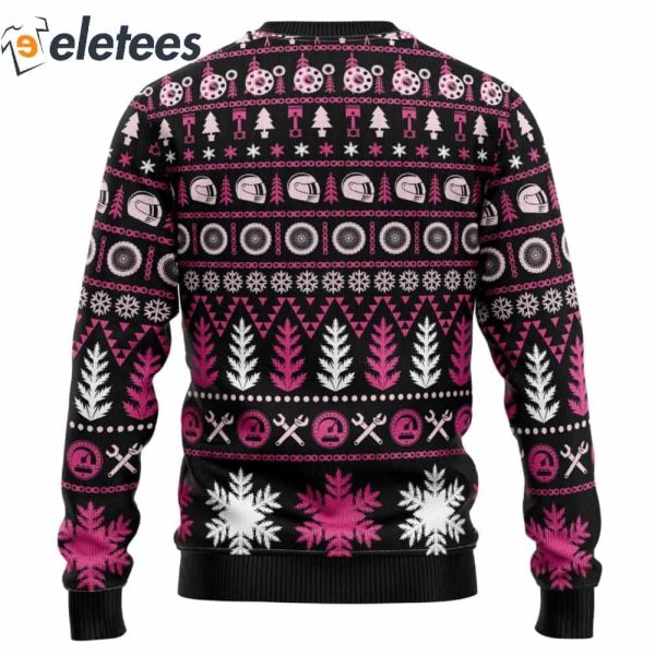 Braaap Moto Pink Version Ugly Christmas Sweater