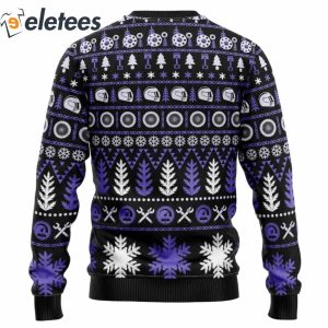 Braaap Moto Purple Version Ugly Christmas Sweater1