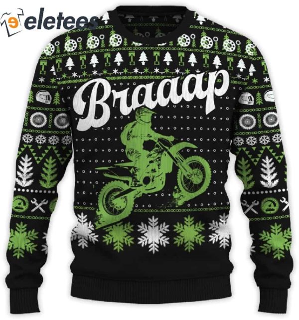 Braaap Off Road Rush 250 Ugly Christmas Sweater