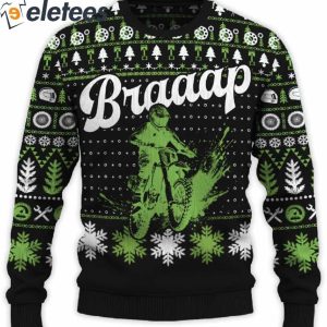 Braaap Trail Sprinter 100 Ugly Christmas Sweater