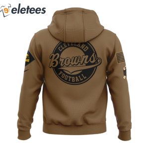 Browns Salute To Service Veterans Day Brown Hoodie2