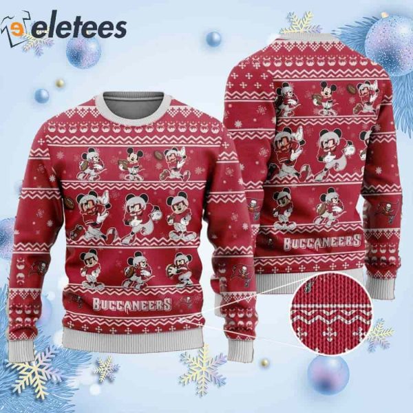 Buccaneers Mickey Mouse Knitted Ugly Christmas Sweater