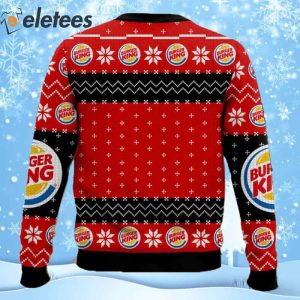 Burgerking Fast Food Ugly Christmas Sweater 2