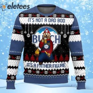 Busch Light Beer Its Not A Dad Bod Its A Father Figure Ugly Christmas Sweater 1