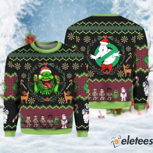 Bustin Christmas Ghostbusters Xmas Ugly Sweater 1