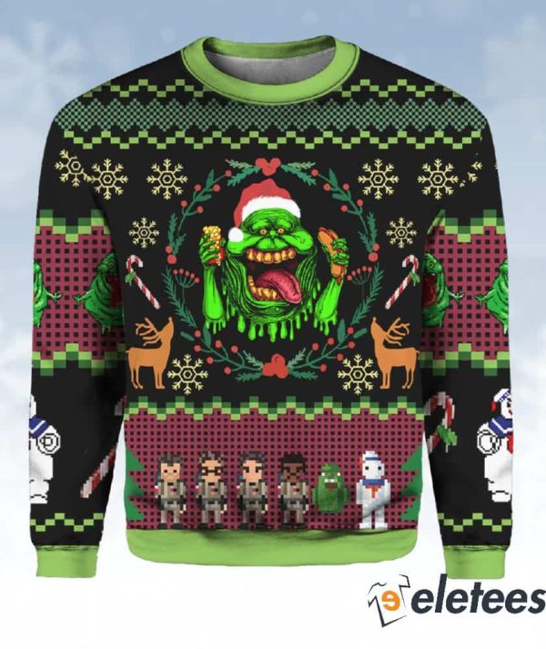 Bustin Christmas Ghostbusters Xmas Ugly Sweater