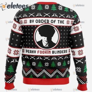 By The Order of The Peaky Blinders Peaky Blinders Ugly Christmas Sweater1