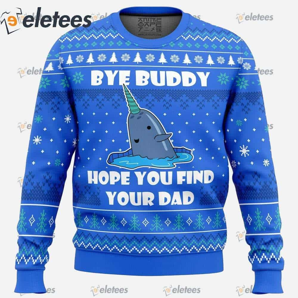 Elf narwhal christmas discount sweater