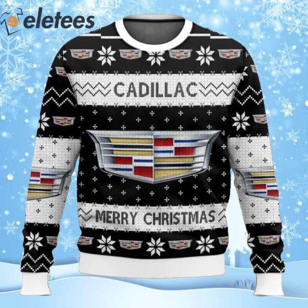 Cadillac Merry Christmas Ugly Sweater