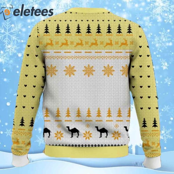 Camel Yellow Ugly Christmas Sweater