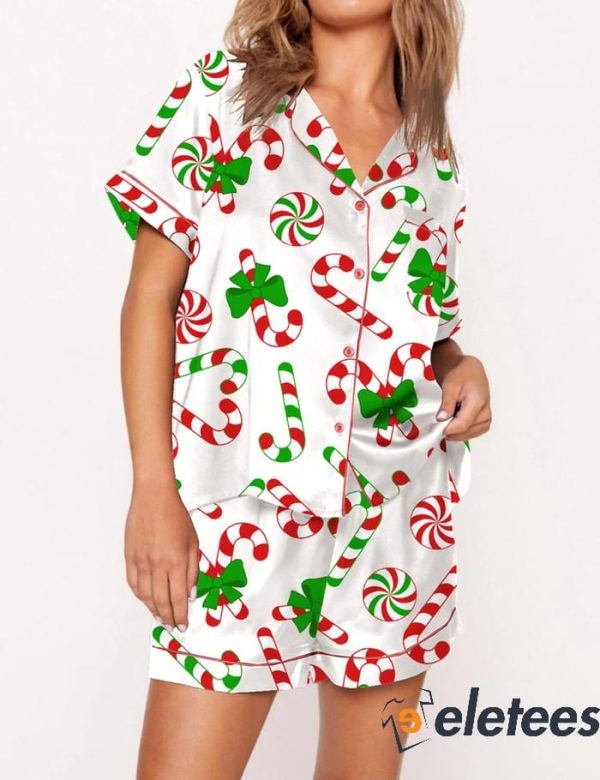 Candy Cane Christmas Pajama Set