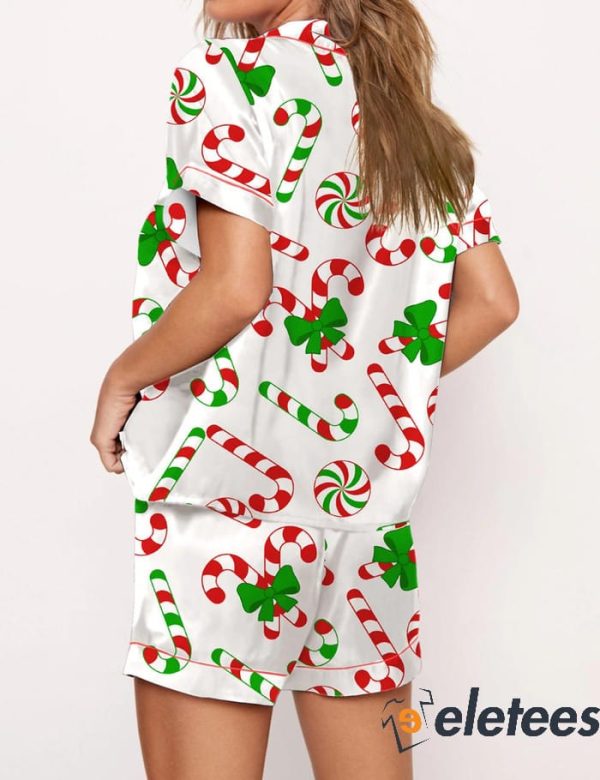 Candy Cane Christmas Pajama Set