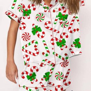 Candy Cane Christmas Pajama Set 3