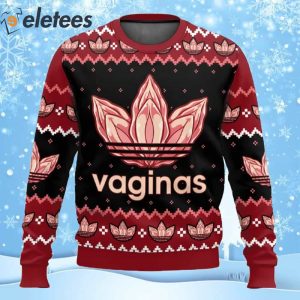 Cannabis Vaginas Funny Ugly Christmas Sweater