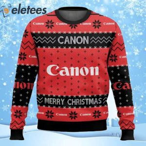 Canon Camera Brands Ugly Christmas Sweater