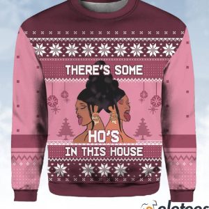 Cardi B Theres Some Hos In This House Ugly Christmas Sweater 2