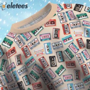 Cassette Tapes Ugly Christmas Sweater 4