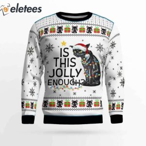 Cat Is This Jolly Enough Ugly Christmas Sweater 3