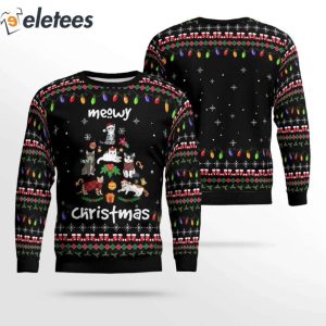 Cats Meowy Christmas Ugly Sweater 2