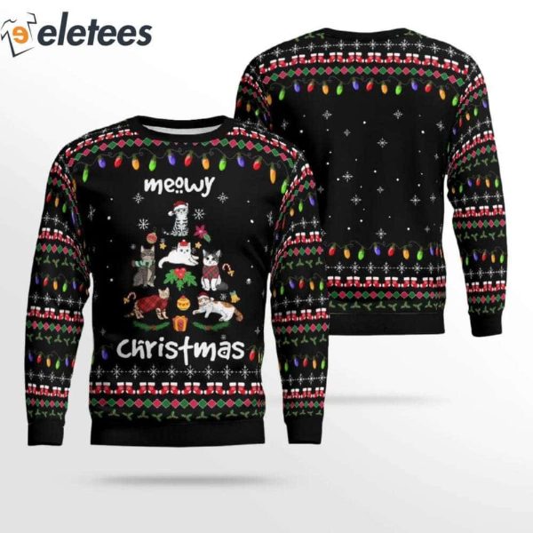 Cats Meowy Christmas Ugly Sweater