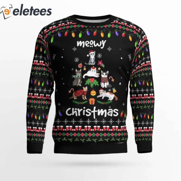 Cats Meowy Christmas Ugly Sweater