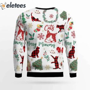 Cats Merry Meowmas Ugly Christmas Sweater 4