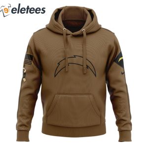 Chargers Salute To Service Veterans Day Brown Hoodie