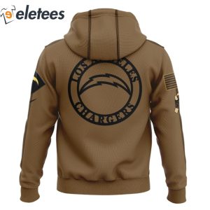 Chargers Salute To Service Veterans Day Brown Hoodie2