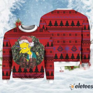 Charles Montgomery Burns Simpsons MC Ugly Christmas Sweater 1