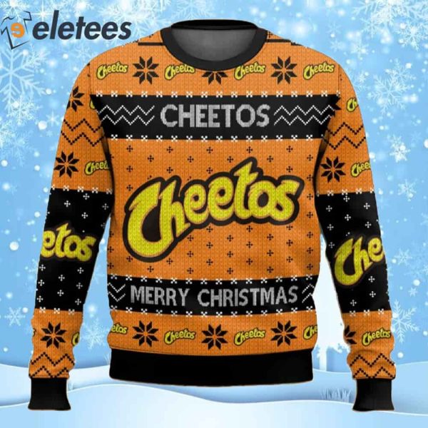 Cheetos Snack Brand Ugly Christmas Sweater