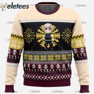 Chibi Christmas Tengen Uzui Demon Slayer Ugly Christmas Sweater