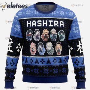 Chibi Hashira Demon Slayer Ugly Christmas Sweater