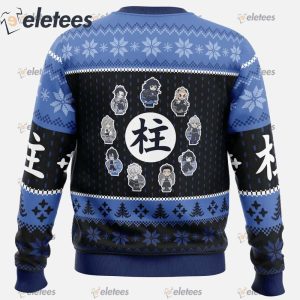 Chibi Hashira Demon Slayer Ugly Christmas Sweater1