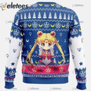 Chibi Usagi Tsukino Sailor Moon Ugly Christmas Sweater1