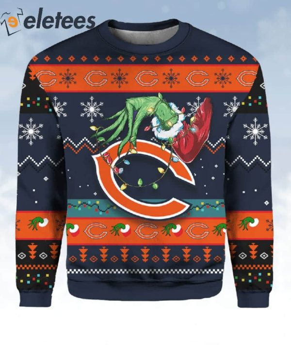 Chicago Bears Grnch Stole Christmas Ugly Sweater