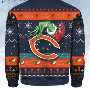 Chicago Bears Grnch Stole Christmas Ugly Sweater 3