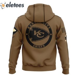 Chiefs Salute To Service Veterans Day Brown Hoodie2