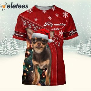 Chihuahua Christmas 3D Full Print Shirt