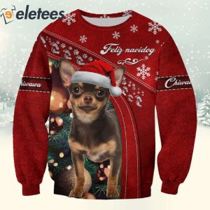 Chihuahua Christmas 3D Full Print Shirt 2