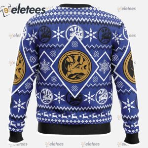 Christmas Blue Ranger Power Rangers Ugly Christmas Sweater1
