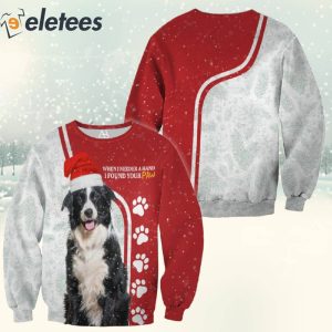 Christmas Collie I Found Your Paw 3D Full Print Shirt 2