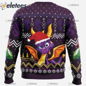 Christmas Dragon Spyro Ugly Christmas Sweater1