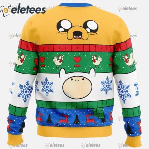 Christmas Finn and Jake Adventure Time Ugly Christmas Sweater1