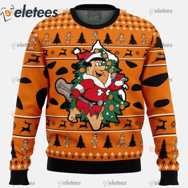 Christmas Fred The Flintstones Ugly Christmas Sweater