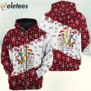Christmas I Just Freaking Love Dogs OK 3D Full Print Shirt 4