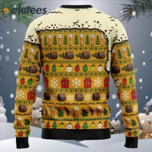 Christmas Most Wonderful Time For Beer Ugly Christmas Sweater1