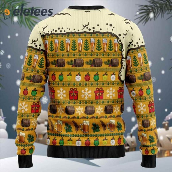 Christmas Most Wonderful Time For Beer Ugly Christmas Sweater