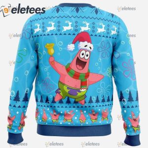 Christmas Patrick Sponge Bob Ugly Christmas Sweater1